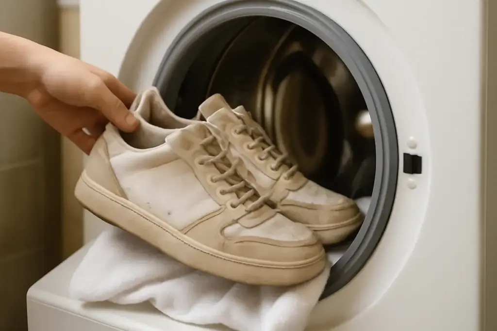 Lavare le scarpe in lavatrice rovina i materiali? Scopri quando è davvero permesso