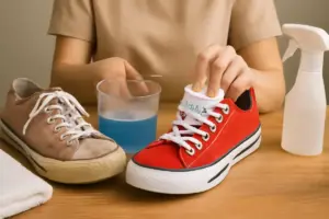 Scarpe di tessuto sbiadite: il procedimento giusto per ravvivare i colori senza rischi