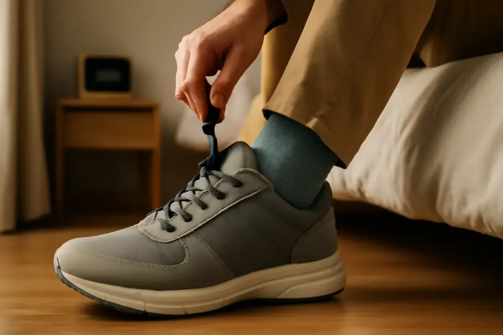 Scarpe con lacci elastici: il sistema salva-tempo che agevola la calzata ogni mattina