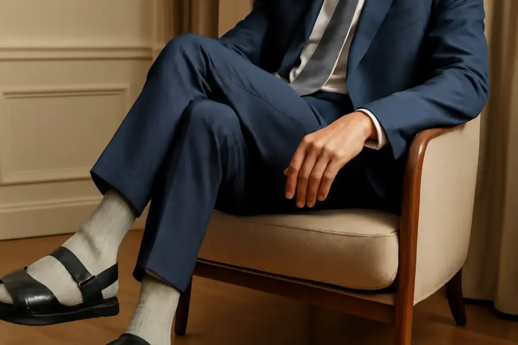 Posso portare sandali con calzini? Il modo elegante che convince anche i più scettici