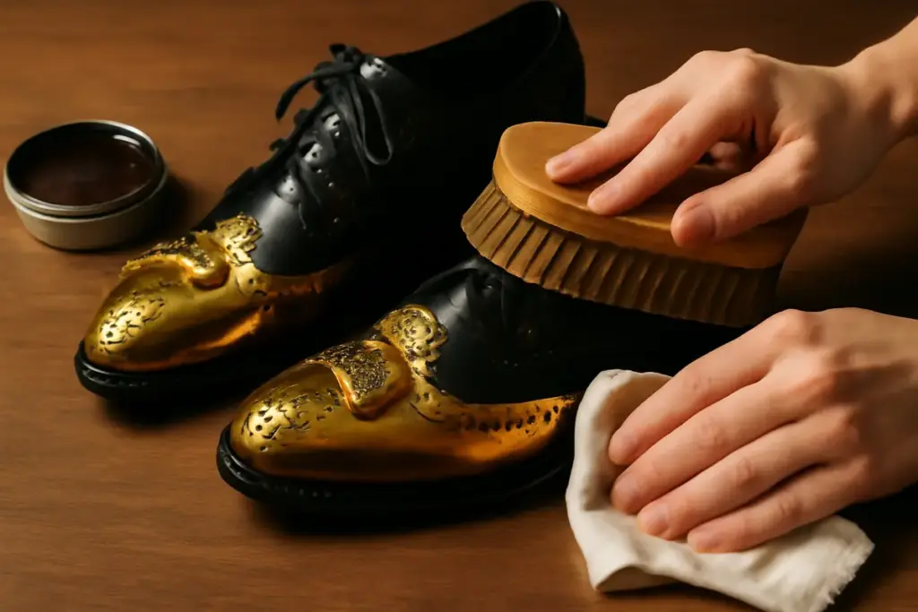 Scarpe con dettagli metallici: la guida per lucidare senza rovinare le decorazioni