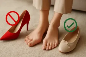 Quali scarpe evitare se hai alluce valgo? Semplici scelte che fanno davvero la differenza