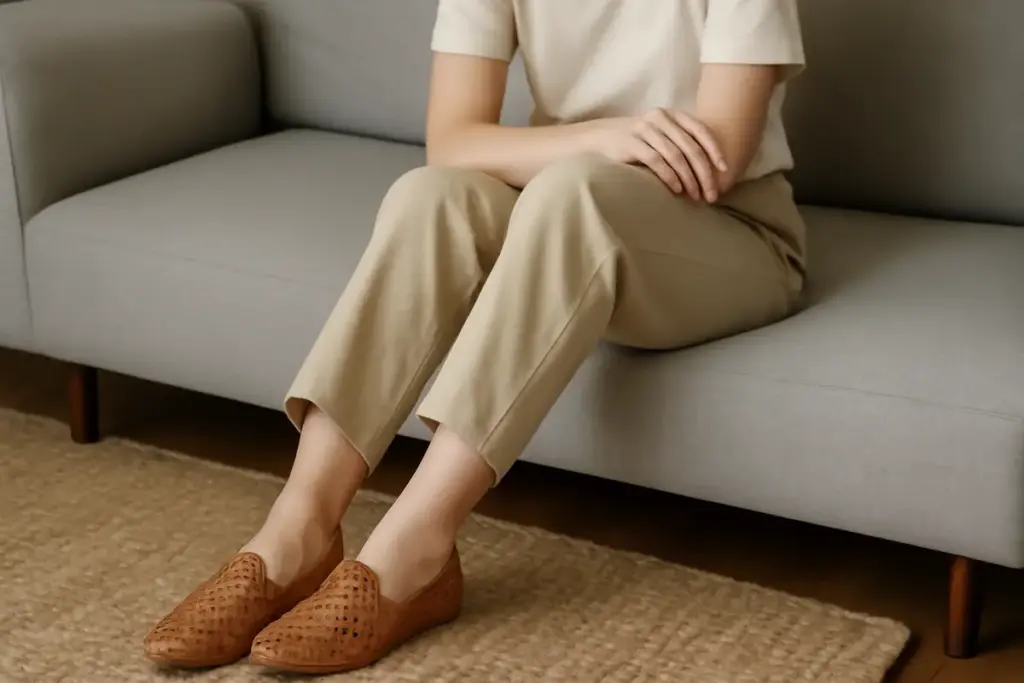 Scarpe intrecciate: la lavorazione artigianale che rende unico anche un outfit basic